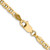 18" 10K Yellow Gold 3mm Concave Anchor Chain Necklace