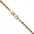 14K Yellow Gold 20 inch 2mm Extra Light Diamond-cut Rope with Lobster Clasp Chain