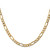 16" 10K Yellow Gold 5.35mm Semi-Solid Figaro Chain Necklace