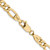 16" 10K Yellow Gold 5.35mm Semi-Solid Figaro Chain Necklace