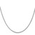 14K White Gold 30 inch .9mm Franco with Lobster Clasp Chain