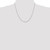 14K White Gold 20 Inch 1.85mm Diamond-cut Quadruple Rope Lobster Clasp Chain