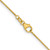 18K Yellow Gold 24 inch .7mm Box with Lobster Clasp Chain