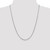 14K White Gold 24 inch 1.75mm Hollow Round Box with Lobster Clasp Chain