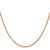 14K Rose Gold 16 inch 1.8mm Diamond-cut Man Made Rope with Lobster Clasp Chain