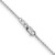 14K White Gold 1.4mm Flat Cable Chain 4074-24