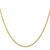 22" 10K Yellow Gold 2mm Diamond-cut Quadruple Rope Chain Necklace
