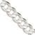 20" Sterling Silver 13.8mm Concave Beveled Curb Chain Necklace