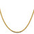 14K 18 inch 2.75mm Tri-color Gold Pave Valentino with Lobster Clasp Chain