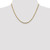 14K 18 inch 2.75mm Tri-color Gold Pave Valentino with Lobster Clasp Chain