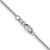 14K White Gold 1.7mm Flat Cable Chain 1622-18