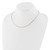 14K Yellow Gold .95mm Box 1in+1in Adjustable Chain