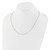 14K Yellow Gold .95mm Box 1in+1in Adjustable Chain
