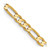 10k Yellow Gold 3mm Concave Figaro Chain 10LF080-20