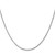 24" 10K White Gold 1.6mm Diamond-cut Machine Made Rope Chain Necklace