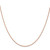 30" 14K Rose Gold 1.4mm Diamond-cut Cable Chain Necklace