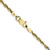 22" 10K Yellow Gold 2.25mm Extra-Light Diamond-cut Rope Chain Necklace