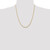 22" 10K Yellow Gold 2.25mm Extra-Light Diamond-cut Rope Chain Necklace