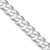 Sterling Silver Rhodium-plated 8.5mm Beveled Curb Chain QFB210R-26