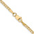 14K Yellow Gold 2.2mm Flat Beveled Curb Chain 1305-16