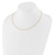 14K Yellow Gold 1.4mm Round Cable 1in+1in Adjustable Chain