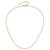 14K Yellow Gold 1.4mm Round Cable 1in+1in Adjustable Chain