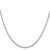 14K White Gold 18 inch 1.8mm Diamond-cut Round Open Link Cable with Lobster Clasp Chain