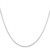 14K White Gold 30 inch .6mm Octagonal Snake with Lobster Clasp Chain