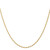 14K Yellow Gold 20 inch Carded 1.55mm Cable Rope with Spring Ring Clasp Chain