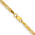 14K 16 inch 2.75mm Tri-color Gold Pave Valentino with Lobster Clasp Chain