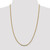 14K 16 inch 2.75mm Tri-color Gold Pave Valentino with Lobster Clasp Chain