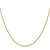 18K Yellow Gold 18 inch 1.3mm Baby Rope with Lobster Clasp Chain