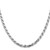 Sterling Silver Rhodium-plated 5.75mm Diamond-cut Rope Chain QDC120R-24