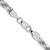 Sterling Silver Rhodium-plated 5.75mm Diamond-cut Rope Chain QDC120R-24