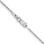 14K White Gold 1.15mm Diamond-cut Open Franco Chain 7255-18