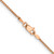 22" 14K Rose Gold 1.2mm Diamond-cut Spiga Chain Necklace