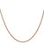 22" 14K Rose Gold 1.0mm Box Chain Necklace