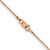 22" 14K Rose Gold 1.0mm Box Chain Necklace