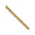 14K Yellow Gold 24 inch 1.4mm Forzantine Cable with Lobster Clasp Chain