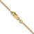14K Yellow Gold 24 inch 1.4mm Forzantine Cable with Lobster Clasp Chain
