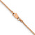 14K Rose Gold 16 inch 1.10mm Box Link with Lobster Clasp Chain
