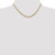 16" 10K Yellow Gold 2.9mm Flat Beveled Curb Chain Necklace