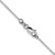 14K White Gold .8mm Diamond-cut Octagonal Snake Chain 7184-16