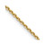 14K Yellow Gold 24 inch 1.4mm Diamond-cut Round Open Link Cable with Lobster Clasp Chain