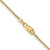 14K Yellow Gold 24 inch 1.4mm Diamond-cut Round Open Link Cable with Lobster Clasp Chain