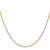14K Tri-color Gold 16 inch 1.5mm Diamond-cut Rope with Lobster Clasp Chain
