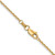 22 inch 14K Yellow Gold 1.45mm Solid Diamond-cut Cable Chain Necklace