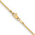 14K Yellow Gold 16 inch 1mm Franco with Lobster Clasp Chain