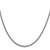 14K White Gold 16 inch 2.35mm Hollow 3-Wire Wheat with Lobster Clasp Chain