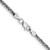 14K White Gold 16 inch 2.35mm Hollow 3-Wire Wheat with Lobster Clasp Chain